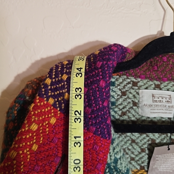 NWT Aran Sweater Market Gemma Multicolor Cardigan Size S - Picture 9 of 12